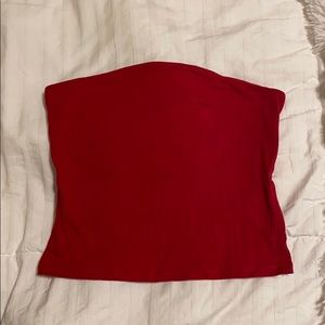 NWOT Red Bandeau Top